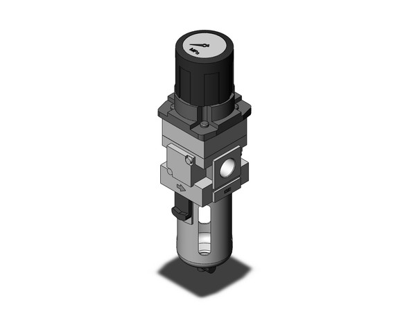 SMC AWG30-03G1-1 filter/regulator, modular f.r.l. w/gauge filter/regulator with built in gauge