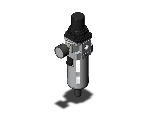 <h2>AWM, Mist Separator with Regulator, Modular</h2><p><h3>Combining a mist separator and regulator into one unit simplifies piping and installation. This combination controls the filtration to 0.3 m, for applications that require cleaner air than regular filtration, such as air blow off. As part of the family of modular air preparation units, the AWM can be combined with other similar sized products. This series is available with port sizes from 1/8 to 1/2 with NPT, Rc or G threads. Many standard options can also be ordered such as auto-drain, gauges, etc.<br>- </h3>- Modular style mist separator<br>- Filtration: 0.3 m<br>- Three body sizes: 1/8, 3/8 and 1/2<br>- Port size: 1/8, 1/4, 3/8 and 1/2<br>- Minimizes space and piping<br>- Note: AWM will be discontinued in the near future.  New designs are encouraged to use AWM-D.<br>- <p><a href="https://content2.smcetech.com/pdf/AWD.pdf" target="_blank">Series Catalog</a>
