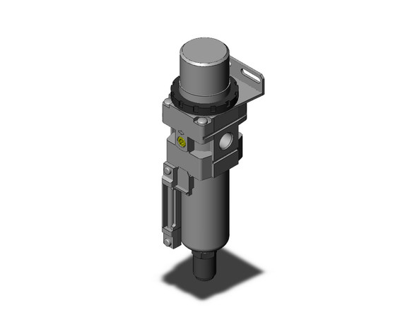 <h2>AW10-A to AW40-A, Filter Regulator, Metric, North American &amp; European</h2><p><h3>SMC S series AW-A is a combination filter/regulator, minimizing space and piping by integrating two units into one. The pressure drop across the regulator section has been reduced creating a more efficient unit with a maximum set pressure of 100 psi. The element and bowl on the AW-A series is now one-piece, making element replacement easier. Bowls on the size 30 and 40 are covered with a transparent bowl guard, completely protecting them from the environment and making the interior contents visible from 360 degrees. This series is part of the family of modular air preparation units and can be combined with other similar sized products. The new AW-A is available in four body sizes with piping from M5 to 3/4  in Rc, NPT, and G thread types.</h3>- <p><a href="https://content2.smcetech.com/pdf/AW_A.pdf" target="_blank">Series Catalog</a>