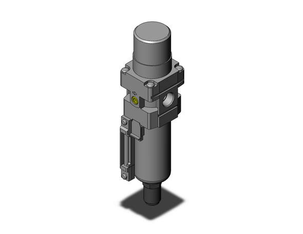 <h2>AW10-A to AW40-A, Filter Regulator, Metric, North American &amp; European</h2><p><h3>SMC S series AW-A is a combination filter/regulator, minimizing space and piping by integrating two units into one. The pressure drop across the regulator section has been reduced creating a more efficient unit with a maximum set pressure of 100 psi. The element and bowl on the AW-A series is now one-piece, making element replacement easier. Bowls on the size 30 and 40 are covered with a transparent bowl guard, completely protecting them from the environment and making the interior contents visible from 360 degrees. This series is part of the family of modular air preparation units and can be combined with other similar sized products. The new AW-A is available in four body sizes with piping from M5 to 3/4  in Rc, NPT, and G thread types.</h3>- <p><a href="https://content2.smcetech.com/pdf/AW_A.pdf" target="_blank">Series Catalog</a>