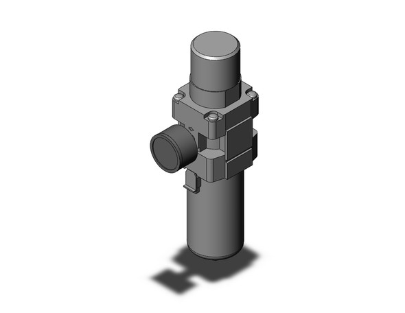 <h2>AW10-A to AW40-A, Filter Regulator, Metric, North American &amp; European</h2><p><h3>SMC S series AW-A is a combination filter/regulator, minimizing space and piping by integrating two units into one. The pressure drop across the regulator section has been reduced creating a more efficient unit with a maximum set pressure of 100 psi. The element and bowl on the AW-A series is now one-piece, making element replacement easier. Bowls on the size 30 and 40 are covered with a transparent bowl guard, completely protecting them from the environment and making the interior contents visible from 360 degrees. This series is part of the family of modular air preparation units and can be combined with other similar sized products. The new AW-A is available in four body sizes with piping from M5 to 3/4  in Rc, NPT, and G thread types.</h3>- <p><a href="https://content2.smcetech.com/pdf/AW_A.pdf" target="_blank">Series Catalog</a>