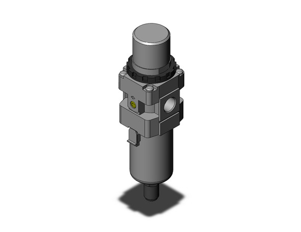 <h2>AW10-A to AW40-A, Filter Regulator, Metric, North American &amp; European</h2><p><h3>SMC S series AW-A is a combination filter/regulator, minimizing space and piping by integrating two units into one. The pressure drop across the regulator section has been reduced creating a more efficient unit with a maximum set pressure of 100 psi. The element and bowl on the AW-A series is now one-piece, making element replacement easier. Bowls on the size 30 and 40 are covered with a transparent bowl guard, completely protecting them from the environment and making the interior contents visible from 360 degrees. This series is part of the family of modular air preparation units and can be combined with other similar sized products. The new AW-A is available in four body sizes with piping from M5 to 3/4  in Rc, NPT, and G thread types.</h3>- <p><a href="https://content2.smcetech.com/pdf/AW_A.pdf" target="_blank">Series Catalog</a>