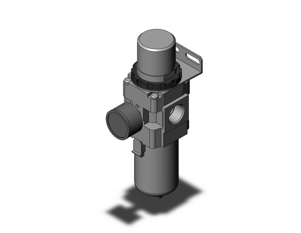 <h2>AW10-A to AW40-A, Filter Regulator, Metric, North American &amp; European</h2><p><h3>SMC S series AW-A is a combination filter/regulator, minimizing space and piping by integrating two units into one. The pressure drop across the regulator section has been reduced creating a more efficient unit with a maximum set pressure of 100 psi. The element and bowl on the AW-A series is now one-piece, making element replacement easier. Bowls on the size 30 and 40 are covered with a transparent bowl guard, completely protecting them from the environment and making the interior contents visible from 360 degrees. This series is part of the family of modular air preparation units and can be combined with other similar sized products. The new AW-A is available in four body sizes with piping from M5 to 3/4  in Rc, NPT, and G thread types.</h3>- <p><a href="https://content2.smcetech.com/pdf/AW_A.pdf" target="_blank">Series Catalog</a>