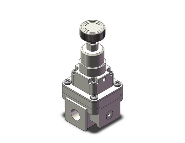 <h2>IR1200-A~3200-A, Regulator</h2><p><h3>Series IR Precision Regulators are designed to be compact and light weight. The maximum set pressure has been expanded from the conventional 0.7MPa to 0.8MPa. Relief flow has been increased by nearly 5 times (compared to SMC IR201, IR401). The optional bracket and pressure gauge can be mounted on either the front or back of the unit.<br>- </h3>- Regulator<br>- Bottom and front exhaust added<br>- Set pressure range: 2.9 to 116 psi (0.02 to 0.8 MPa) depending on model<br>- Maximum supply pressure: 145 psi (1.0 MPa)<br>- <br>-  <p><a href="https://content2.smcetech.com/pdf/IR1200.pdf" target="_blank">Series Catalog</a>