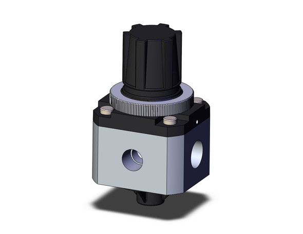 <h2>SRH, Clean Regulator</h2><p><h3>Clean regulator series SRH is a contamination controlled stainless steel regulator designed to minimize residual fluid. Design includes an intake/exhaust port in the diaphragm compartment, which facilitates flow. SRH has outstanding corrosion resistance. All metal parts in contact with fluid use stainless steel SUS316.</h3>- <p><a href="https://content2.smcetech.com/pdf/SRH.pdf" target="_blank">Series Catalog</a>