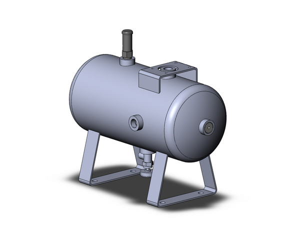 <h2>VBAT, Air Tank, CE Certified</h2><p><h3>The VBAT-Q tanks are CE certified for use in Europe and other countries that require compliance wtih the European Pressure Equipment Directive (PED).  These units include a CE marked pressure relief valve and a drain valve.</h3>- Tank capacity: 5, 10, 20, or 38 liters<br>- Material: carbon steel (SS400)<br>- Connection ports: Rc (PT) or G<br>- Pressure rating: 290 psi (5, 10 liter), 145 psi (20, 38 liter)<br>- <p><a href="https://content2.smcetech.com/pdf/VBAT.pdf" target="_blank">Series Catalog</a>