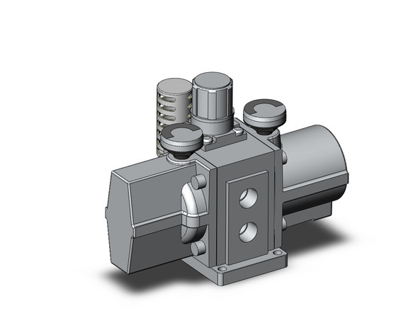 <h2>VBA**A, Booster Regulator</h2><p><h3>The specialty regulator series VBA is a booster regulator that saves money and energy by increasing the main line pressure up to two times. The booster regulator, when connected to air supply line, increases pressure up to two times and the main air supply pressure may be set low. Desired pressure increase can be easily adjusted.</h3>- Boosts local line pressure without requiring additional power<br>- 2 to 4 times increase in pressure<br>- Easy adjustment of output pressure<br>- Improved performance over previous designs<br>- <p><a href="https://content2.smcetech.com/pdf/VBAT.pdf" target="_blank">Series Catalog</a>