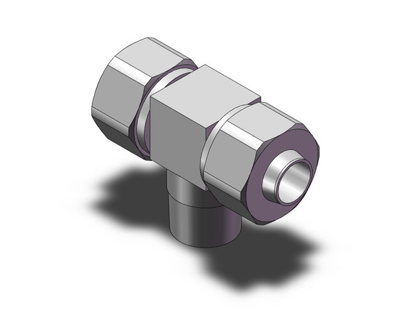 SMC KFG2T1395-N02S insert fitting, stainless steel fitting, branch tee