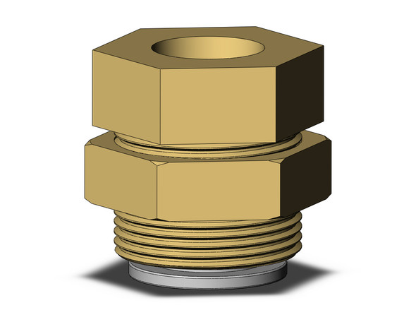 SMC KQ2E16-03A fitting, bulkhead connector