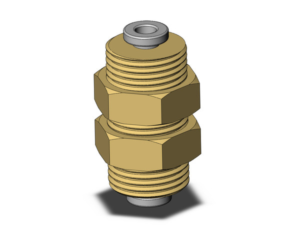 SMC KQ2E23-00A Fitting, Bulkhead Union Pack of 10