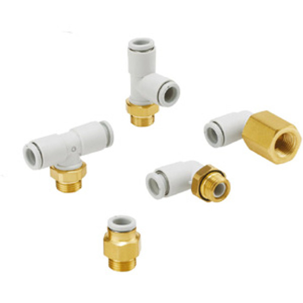 SMC KQ2H06-02AP Fitting, Male Connector Pack of 10