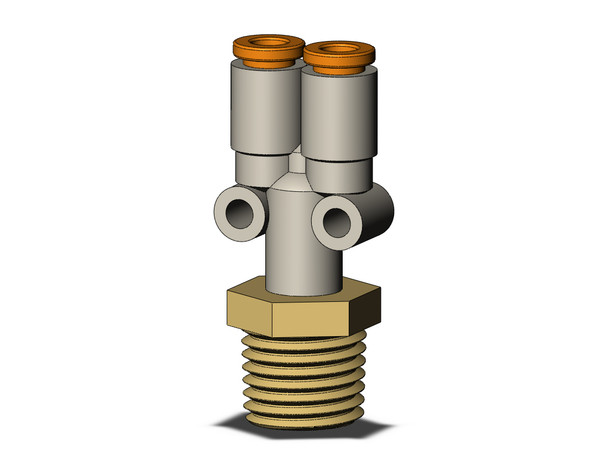 SMC KQ2U03-35AS Fitting, Branch Y Pack of 10