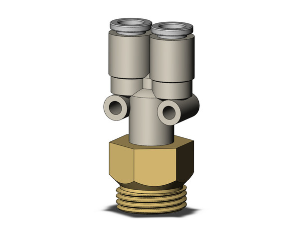 SMC KQ2U06-U03A Fitting, Branch Y Pack of 10