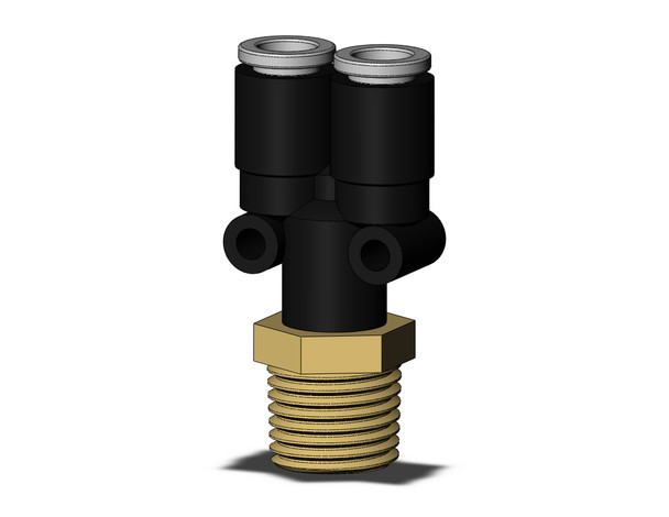 SMC KQ2U06-02AS-X35 Fitting, Branch Y Pack of 10