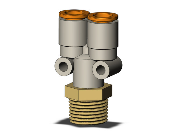 SMC KQ2U09-36AS Fitting, Branch Y Pack of 10