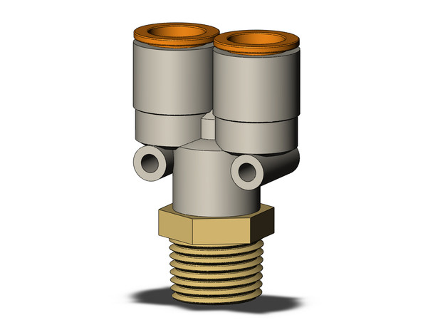 SMC KQ2U13-37AS Fitting, Branch Y Pack of 10