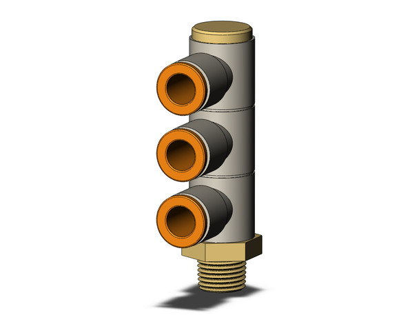 SMC KQ2VT07-34AS Fitting, Tple Uni Male Elbow Pack of 10