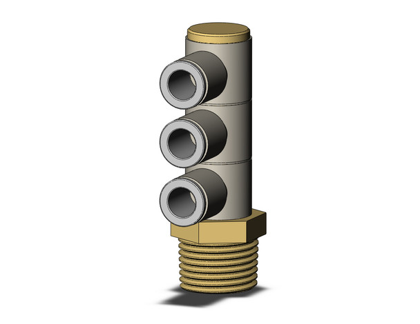 SMC KQ2VT08-04AS Fitting, Tple Uni Male Elbow Pack of 10