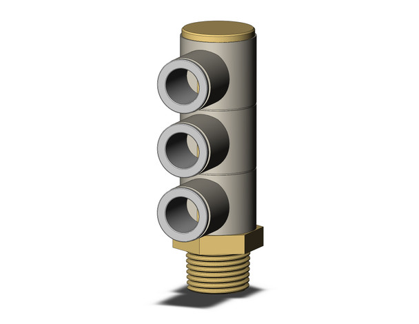 SMC KQ2VT12-04A fitting, tple uni male elbow