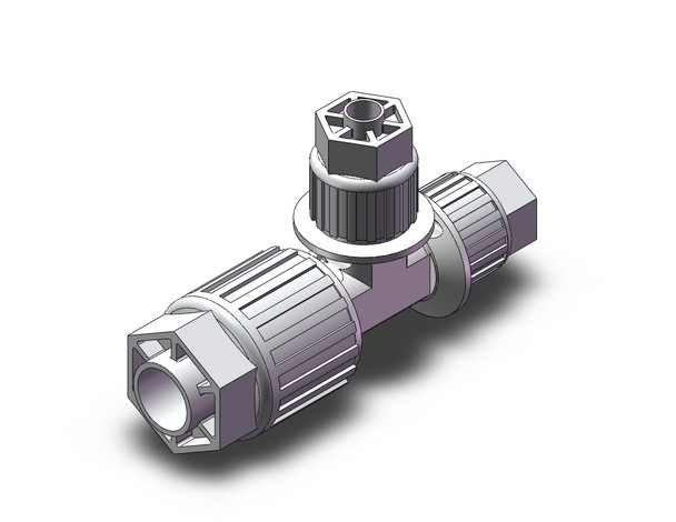 <h2>LQ3, High Purity Fluororesin Fitting, Reducing</h2><p><h3>SMC high purity Hyperflare™ Fitting series LQ* responds to the latest demands in process control. From parts cleaning to assembly and packaging, all processes are controlled for cleanliness, and the use of new PFA virtually eliminates particle generation and TOC (total organic carbon) allowing confident use for the most demanding applications. If chemistries or flow requirements are changed during process, our face seal design allows for quick change of tubing, and/or tube diameters, using the same fitting body. </h3>- High purity fluororesin fitting<br>- Union tee, reducing type<br>- Maximum operating pressure: 0.7MPa<br>- Fluid temperature: 0 to 150 C<br>- Variety of size combinations available<br>- This product is not intended for use in potable water systems<br>- <p><a href="https://content2.smcetech.com/pdf/Fluoropipingequip.pdf" target="_blank">Series Catalog</a>