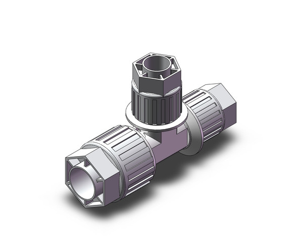 <h2>LQ3, High Purity Fluororesin Fitting, Reducing</h2><p><h3>SMC high purity Hyperflare™ Fitting series LQ* responds to the latest demands in process control. From parts cleaning to assembly and packaging, all processes are controlled for cleanliness, and the use of new PFA virtually eliminates particle generation and TOC (total organic carbon) allowing confident use for the most demanding applications. If chemistries or flow requirements are changed during process, our face seal design allows for quick change of tubing, and/or tube diameters, using the same fitting body. </h3>- High purity fluororesin fitting<br>- Union tee, reducing type<br>- Maximum operating pressure: 0.7MPa<br>- Fluid temperature: 0 to 150 C<br>- Variety of size combinations available<br>- This product is not intended for use in potable water systems<br>- <p><a href="https://content2.smcetech.com/pdf/Fluoropipingequip.pdf" target="_blank">Series Catalog</a>