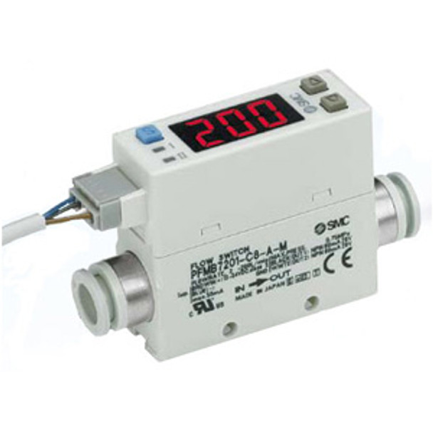 SMC PFMB7201-N02-DW-R 2-color digital flow switch for air