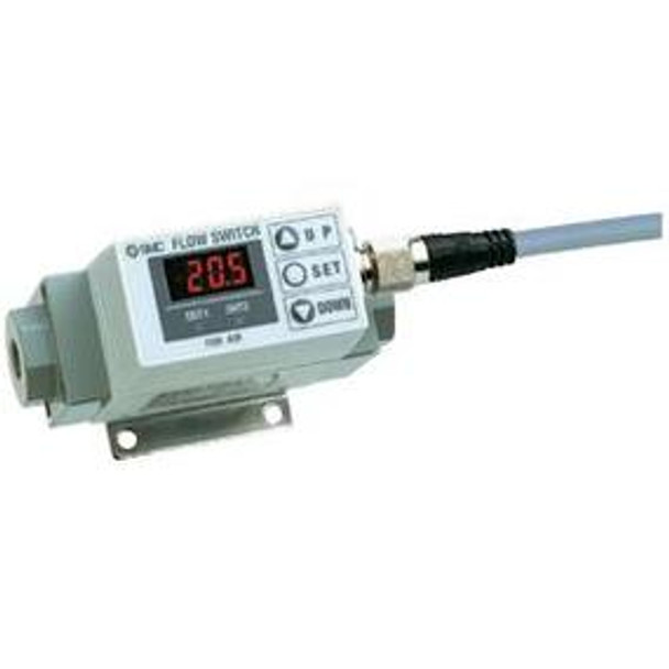 SMC PF2A750-N02-67-M Digital Flow Switch, Air, Pf2A, Ifa