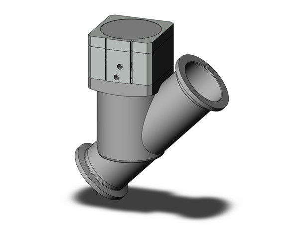 SMC XYD-80K-M9NA S.S. High Vacuum In-Line Valve