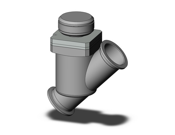 SMC XYH-40 S.S. High Vacuum In-Line Valve