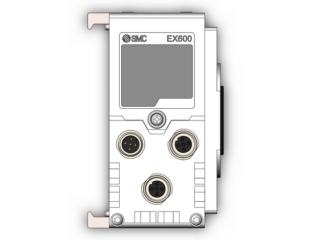 <h2>EX600, SI Unit</h2><p><h3>The EX600 serial interface offers a full suite of diagnostics and programmable parameters to meet the most stringent requirements. The EX600 offers excellent flexibility including digital input, digital output and analog input unit options.  This serial interface is compatible with series SV, VQC, SY and JSY series valves. Available protocols include Ethernet I/P , EtherCAT , PROFINET, POWERLINK, Modbus TCP, CC-Link IE Field , PROFIBUS-DP , DeviceNet  and CC-Link.</h3>- Protocols: EtherNet/IP ,  EtherCAT , PROFINET, POWERLINK, Modbus TCP, CC-Link IE Field ,  PROFIBUS DP , DeviceNet  and CC-Link<br>- Output method: PNP, NPN<br>- Enclosure: IP67(manifold assembly)<br>- Operating temp. range: -10~50  C<br>- Standard: CE marking, UL recognition (CSA)<br>- Weight: 300g or less<br>- <p><a href="https://content2.smcetech.com/pdf/EX600_1.pdf" target="_blank">Series Catalog</a>