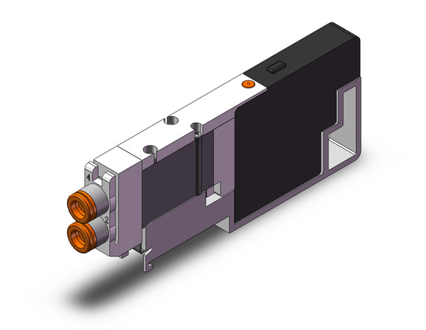 SMC SQ1A31N-51-N7-M Valve, Dbl, Plug-In, 3 Port