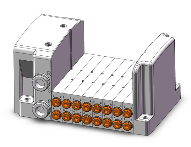 SMC SS0750-08N1SD0 Plug-In Type Stacking Manifold