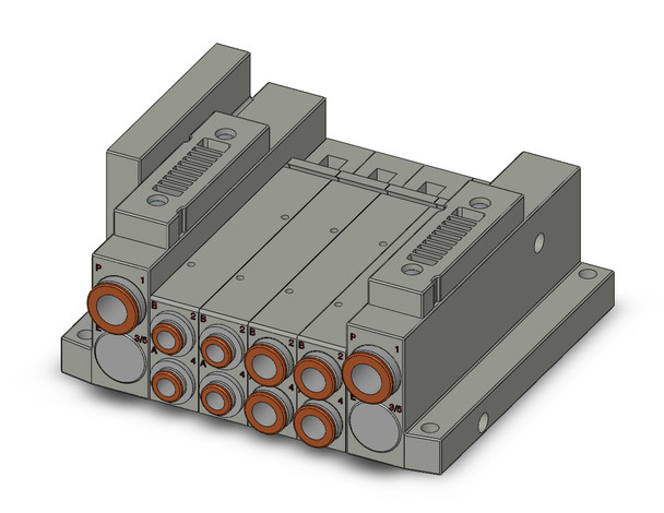 SMC SS5V2-W10S10D-04BS-C6 4/5 Port Solenoid Valve