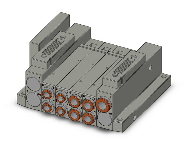 SMC SS5V2-W10S10D-04US-N7 4/5 Port Solenoid Valve