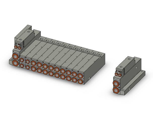 SMC SS5V2-W10S10D-16BR-N7 4/5 Port Solenoid Valve