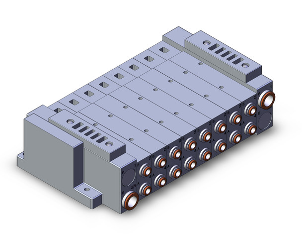 SMC SS5V3-W10S10D-08BS-C6 4/5 Port Solenoid Valve