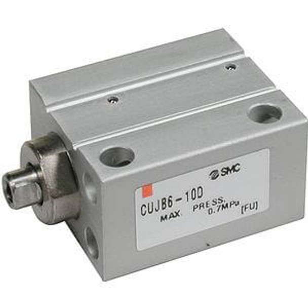 SMC CUJB6-10D compact cylinder cyl, free mount, dbl acting