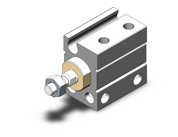 SMC CUJB6-6DM compact cylinder cyl, free mount, dbl acting