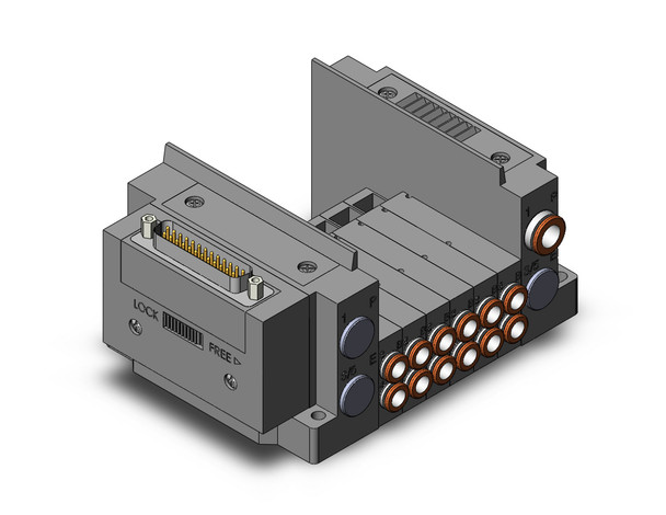 SMC SS5Y3-10F1-06US-C6 4/5 Port Solenoid Valve