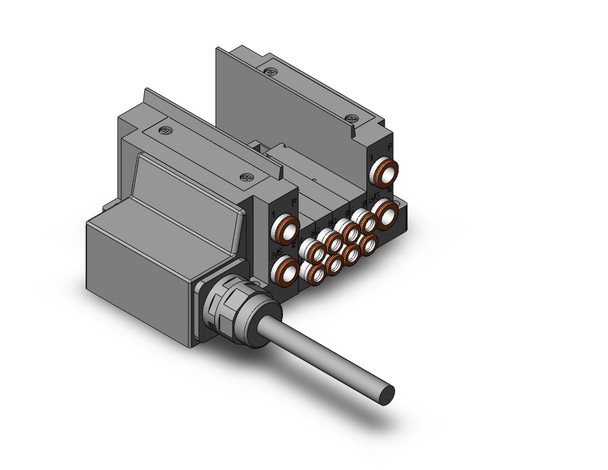 <div class="product-description"><p>SMC has improved product performance and reliability with the redesigned SY series valve. The SY3000 and SY5000 have the same valve width as their predecessors, but the flow has been increased by up to 80%, allowing the valve size to be reduced. A built-in strainer in the pilot valve prevents trouble caused by foreign matter. By using H-NBR seal material for the main valve and seals, Ozone resistance has been improved. Side, top and bottom port/pipe directions are available to allow flexible installation. The SY is available in body ported or base mounted styles, and can be used individually or manifold mounted.</p><ul><li>Plug-in connector connecting base</li><li>Side ported</li><li>Available with external pilot</li><li>Connector types: D-sub, Flat ribbon cable (26, 20 or 10 pins), PC wiring</li><li>One-touch fittings</li></ul><br><div class="product-files"><div><a target="_blank" href="https://automationdistribution.com/content/files/pdf/SY.New.pdf"> Series Catalog</a></div></div></div>