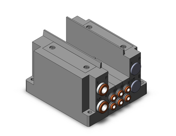 SMC SS5Y3-10S0-03D-C4 Ss5Y3 3 Sta Manifold Base