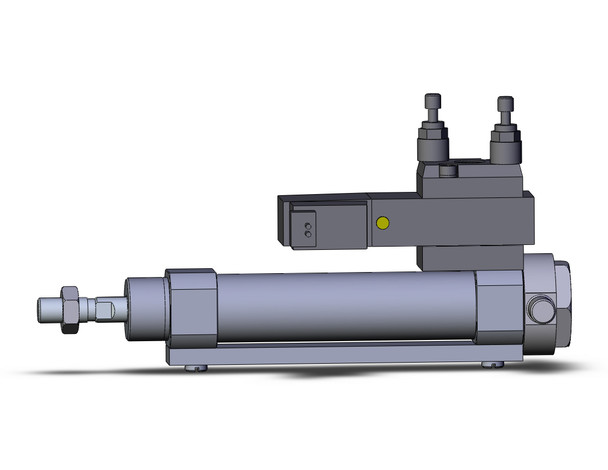 SMC CVM5T20-50-13LZ Round Body Cylinder W/Valve