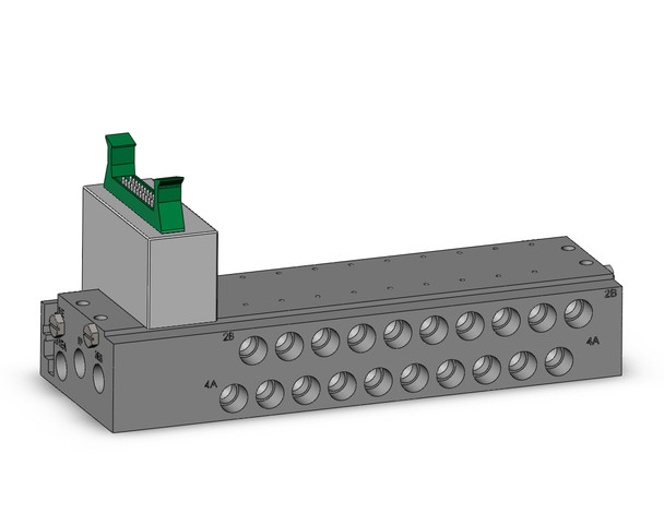 SMC SS5Y3-50RP1-10B-01T Plug-In Metal Base