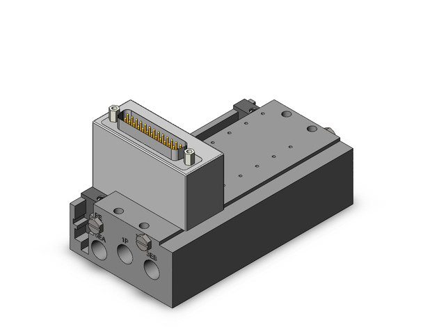 SMC SS5Y3-52F1-06D-00T 4/5 port solenoid valve plug-in metal base