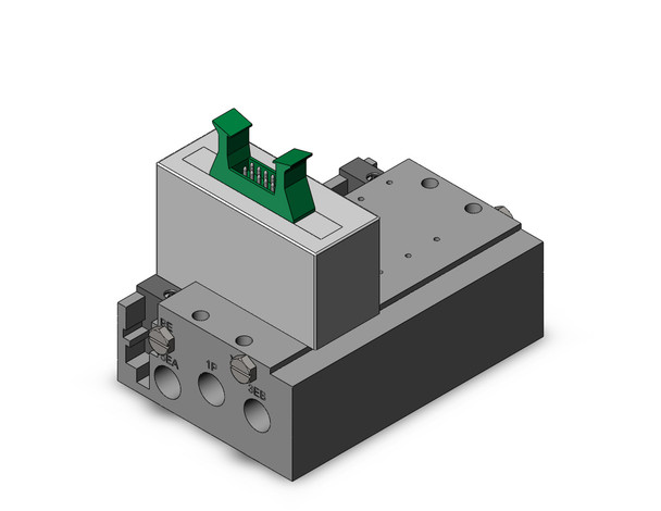 SMC SS5Y3-52PH1-04D-00T 4/5 port solenoid valve plug-in metal base