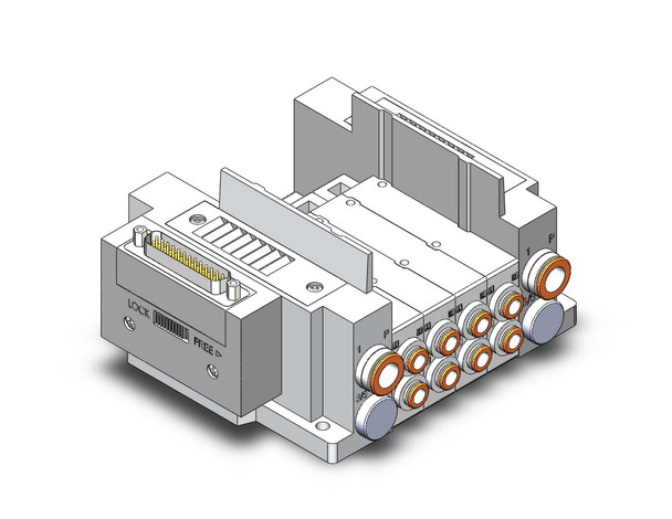 SMC SS5Y5-10F1-04BS-C6 Ss5Y5 4 Sta Manifold Base