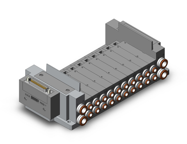 SMC SS5Y5-10F1-10B-C6 Ss5Y5 10 Sta Manifold Base