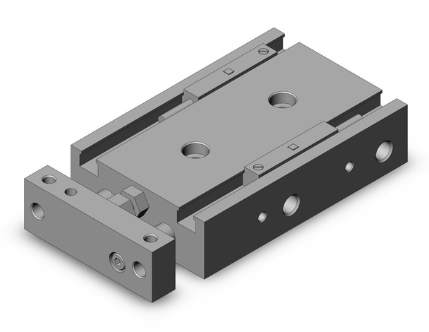 <h2>CXSL, Dual Piston Rods, Ball Bushing Bearing</h2><p><h3>The CXS Series is a dual piston actuator with non-rotating accuracy   0.1 . The CXSL high precision ball bushing type allows for smooth operation that ensures stable travel resistance.<br>- </h3>- Bore sizes: 6, 10, 15, 20, 25, 32 mm<br>- Non-rotating accuracy:   0.1 <br>- Stroke adjustment range: 0 to -5 mm<br>- Auto switch capable<br>- <p><a href="https://content2.smcetech.com/pdf/CXS.pdf" target="_blank">Series Catalog</a>