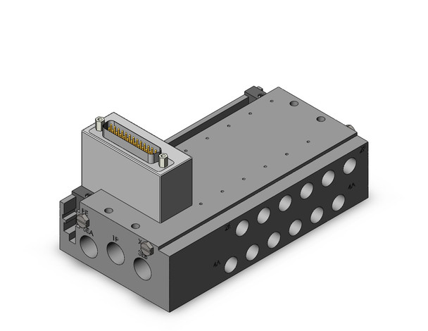 SMC SS5Y5-50F1-06D-01T 4/5 port solenoid valve plug-in metal base