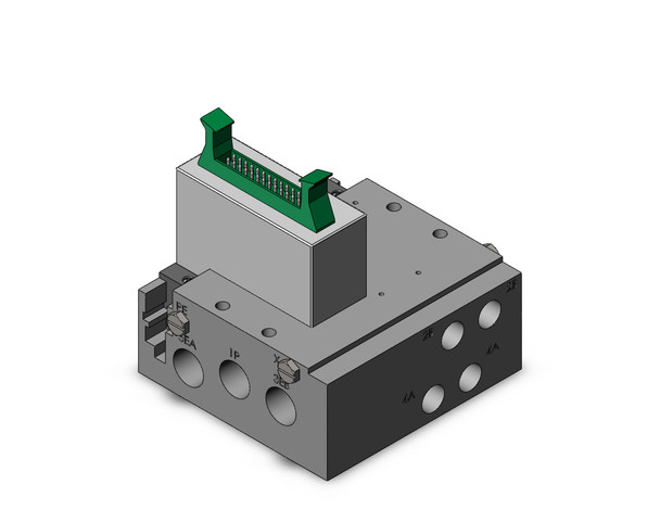 SMC SS5Y5-50P1-02D-01T 4/5 port solenoid valve plug-in metal base